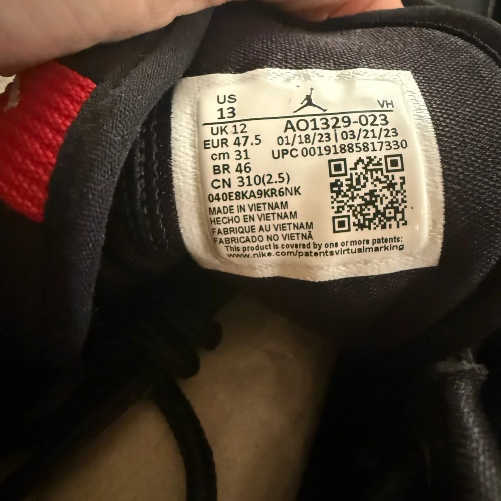 Air Jordan Access AO1329-023 Black / University Red / White